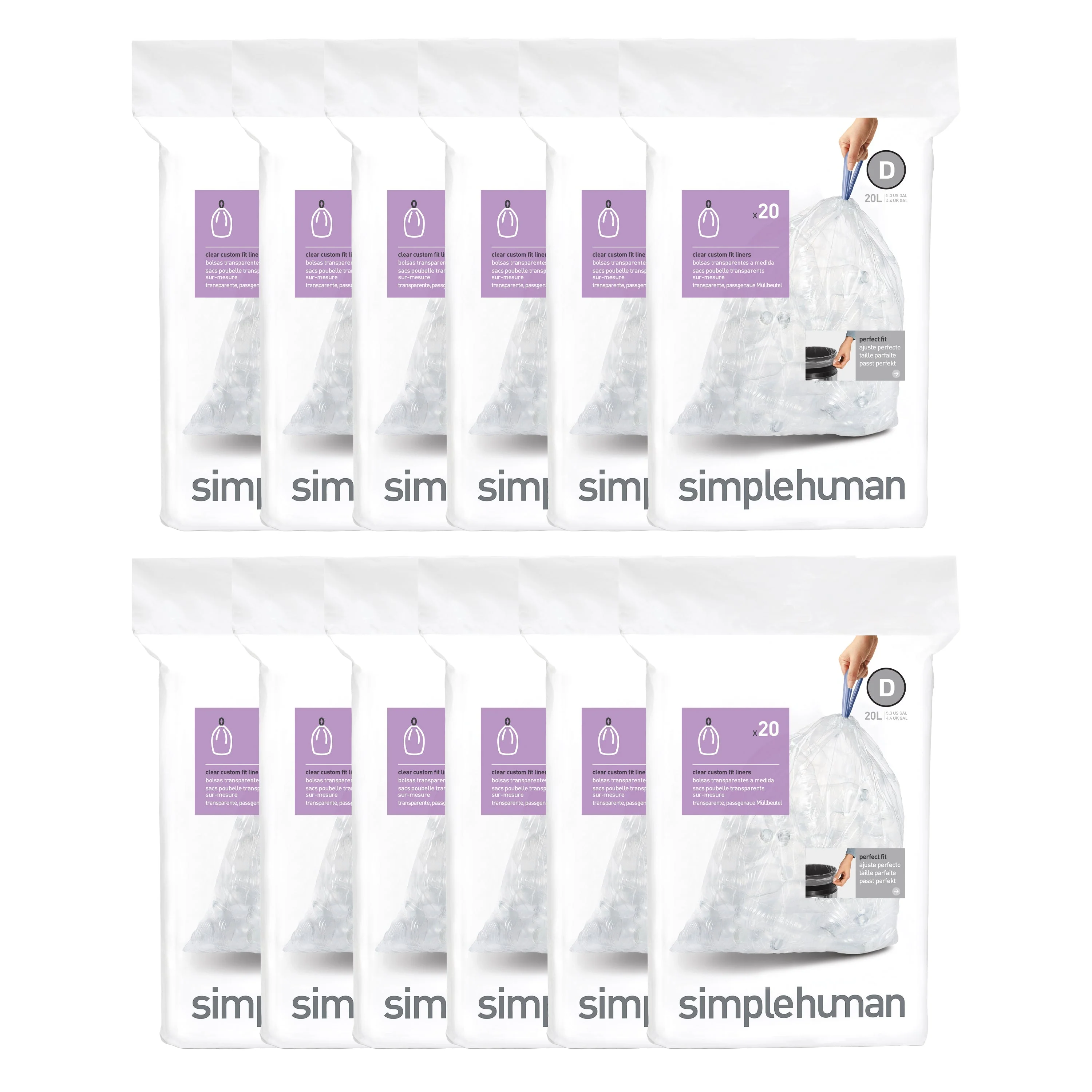 Code D Clear Recycling Custom Fit Liners