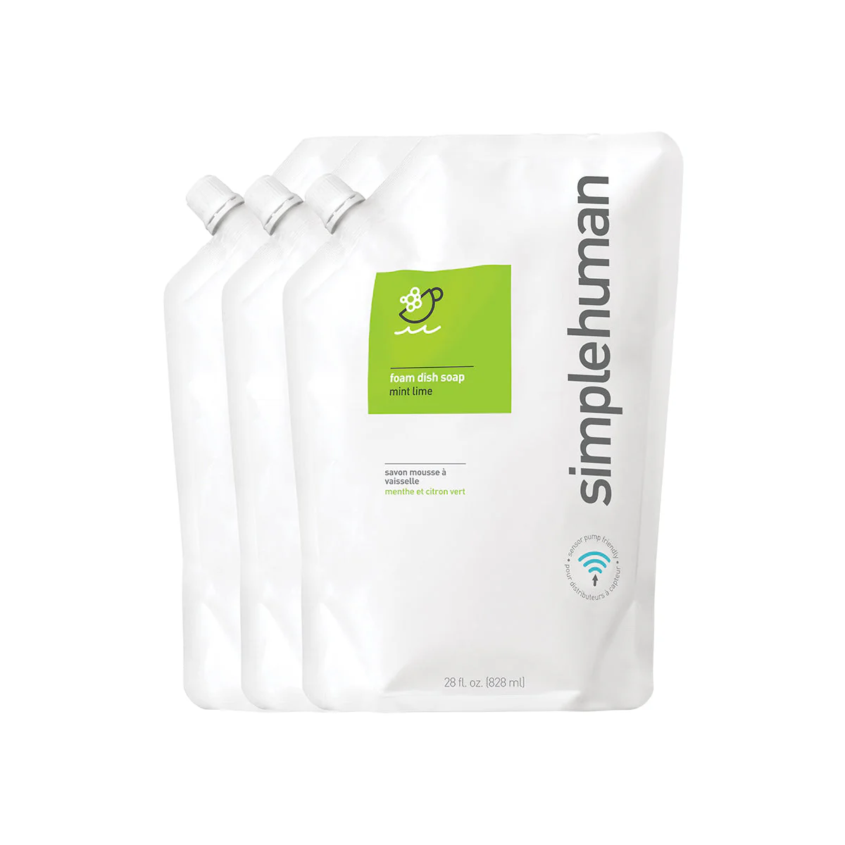 Mint Lime Foam Dish Soap Refill Pouch - Image 4