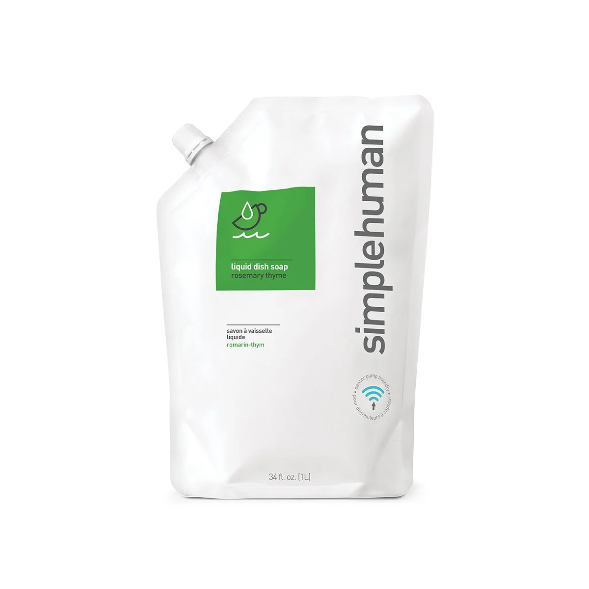 Rosemary Thyme Liquid Dish Soap Refill Pouch - Image 4