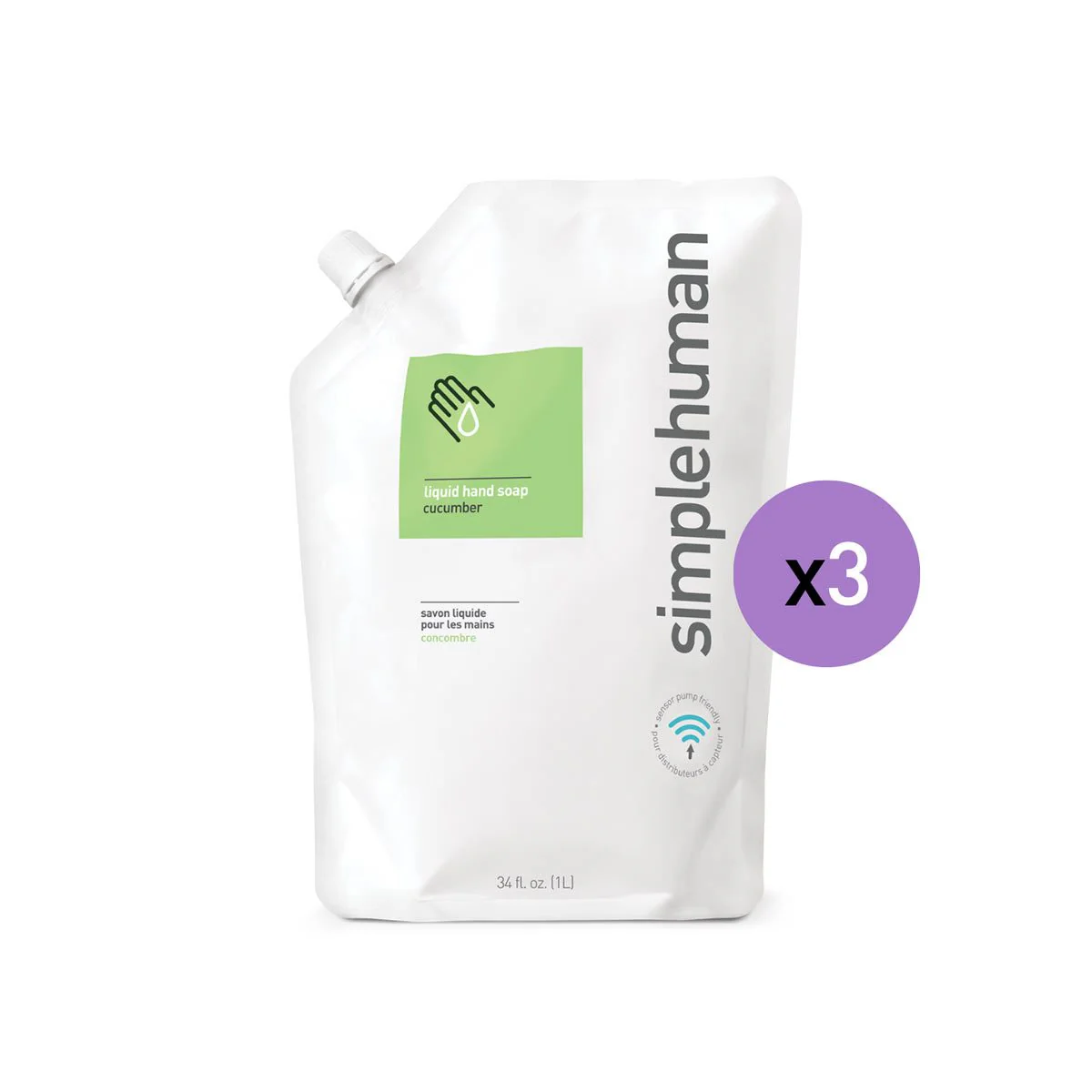 Cucumber Liquid Hand Soap Refill Pouch - Image 9