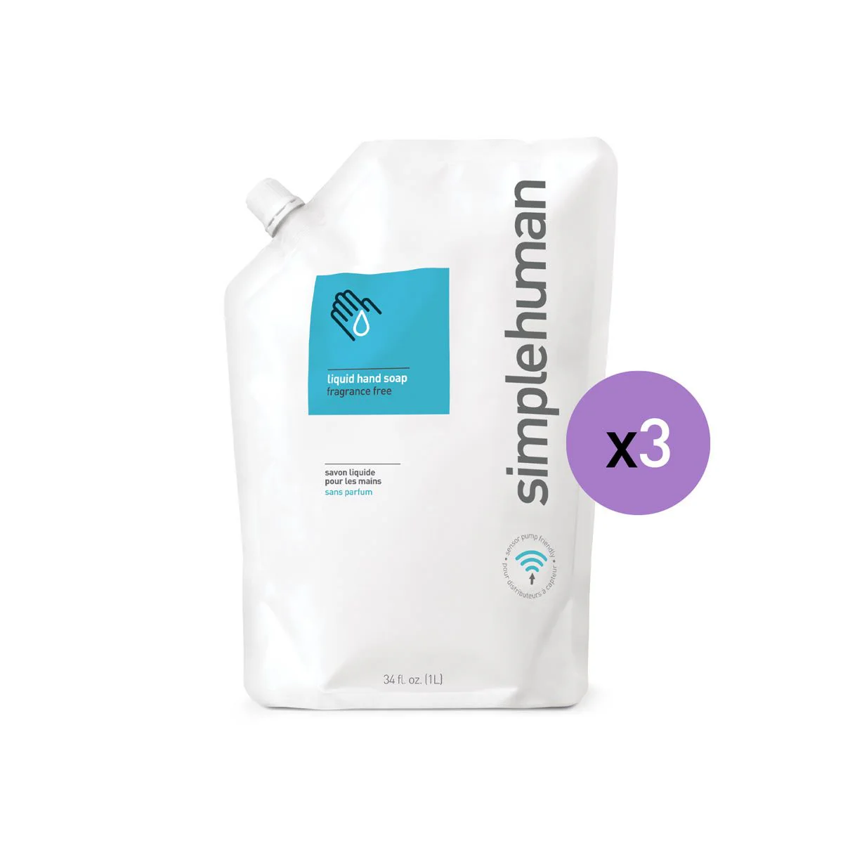 Fragrance Free Liquid Hand Soap Refill Pouch - Image 9