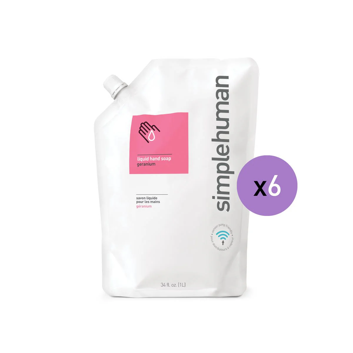 Geranium Liquid Hand Soap Refill Pouch - Image 8