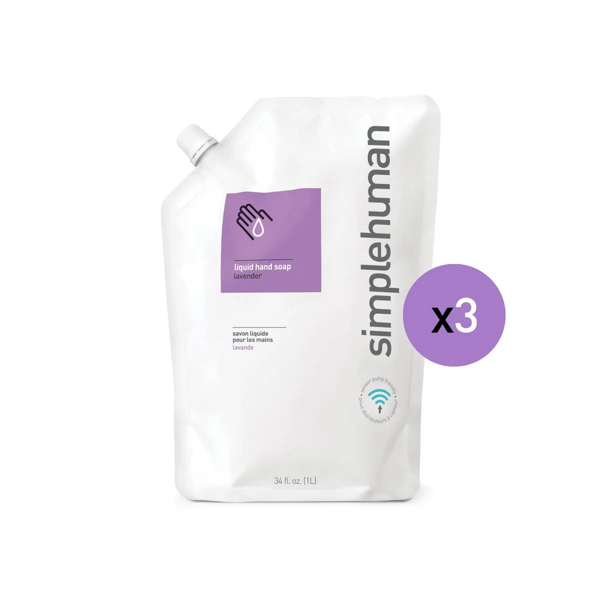 Lavender Liquid Hand Soap Refill Pouch - Image 9