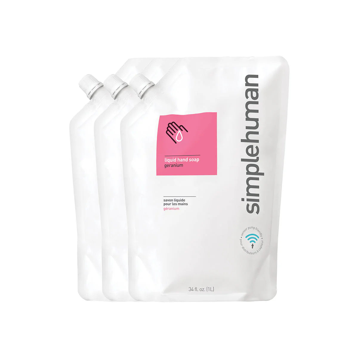 Geranium Liquid Hand Soap Refill Pouch - Image 3