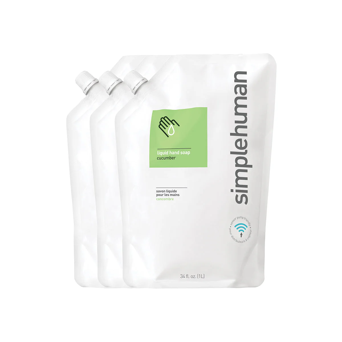 Cucumber Liquid Hand Soap Refill Pouch - Image 3