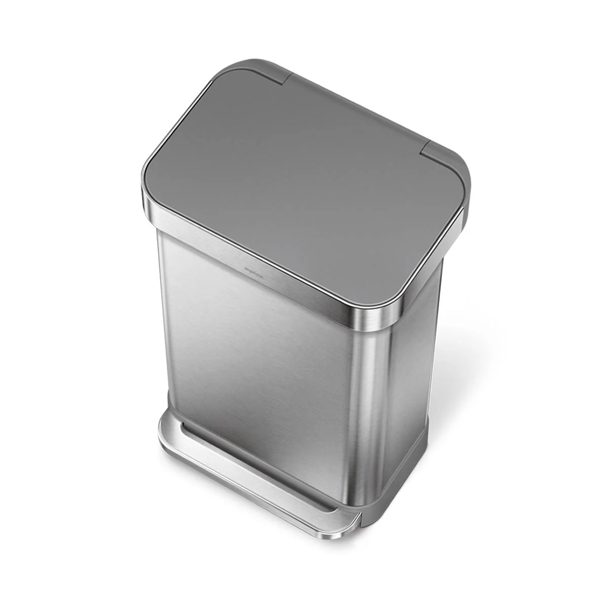 45L rectangular pedal bin with liner pocket - Image 3