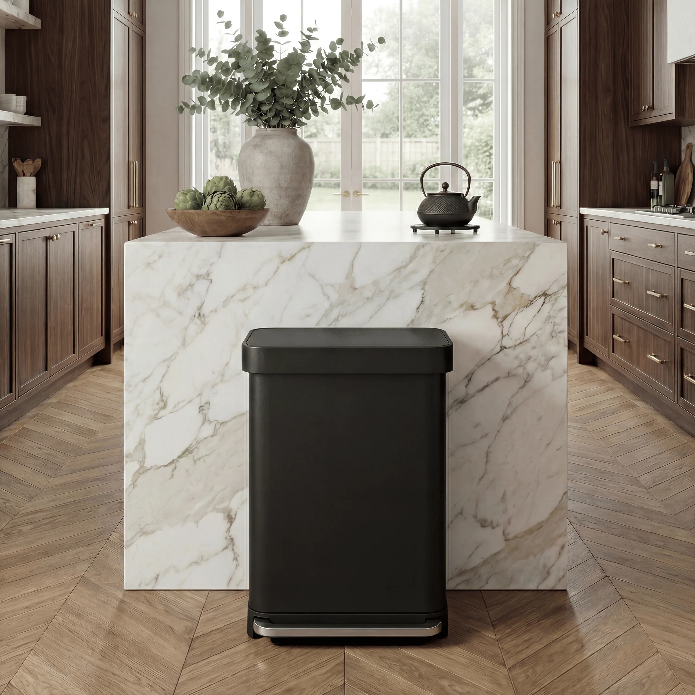 55 Litre, Rectangular Pedal Bin With Liner Pocket - Image 14