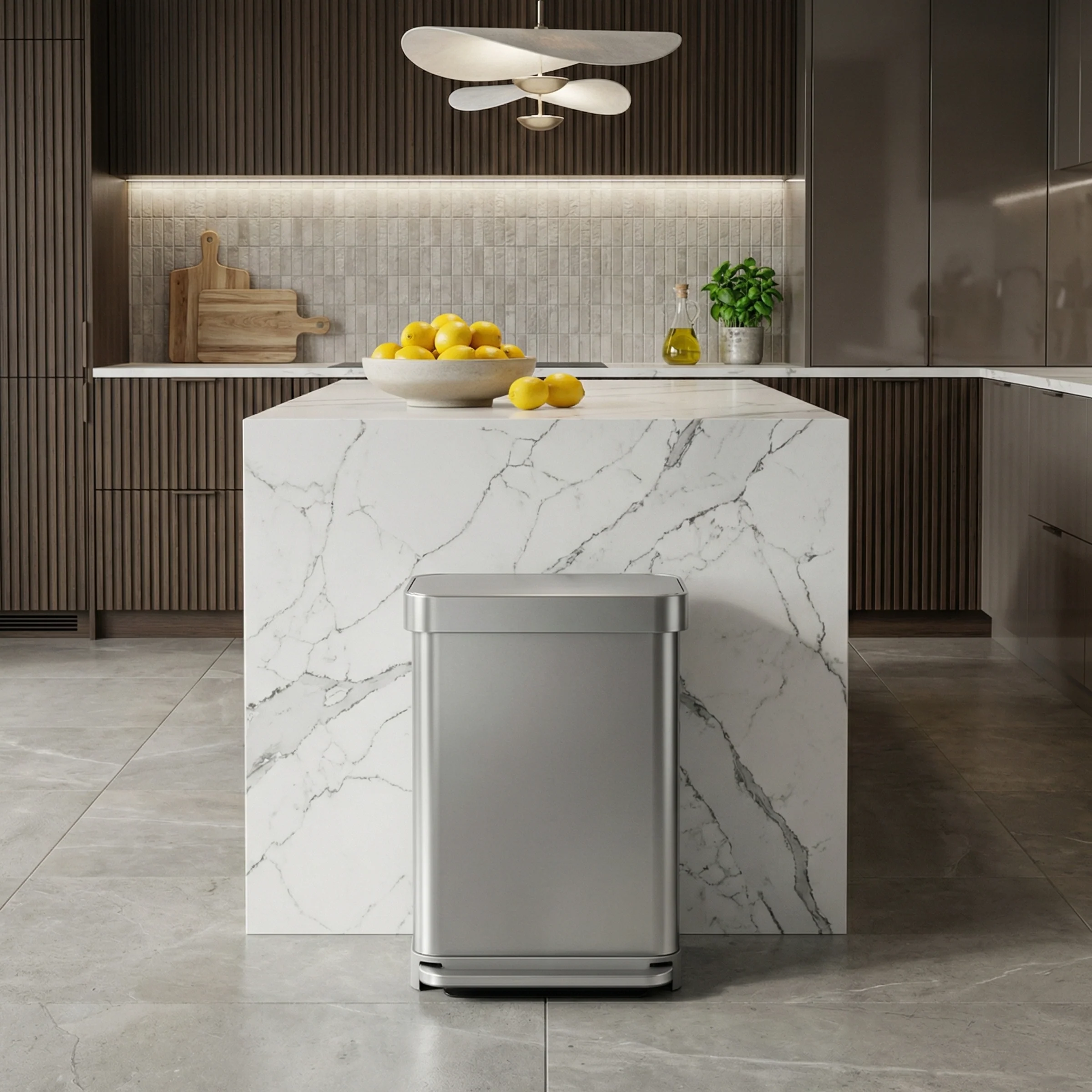 55 Litre, Rectangular Pedal Bin With Liner Pocket - Image 7