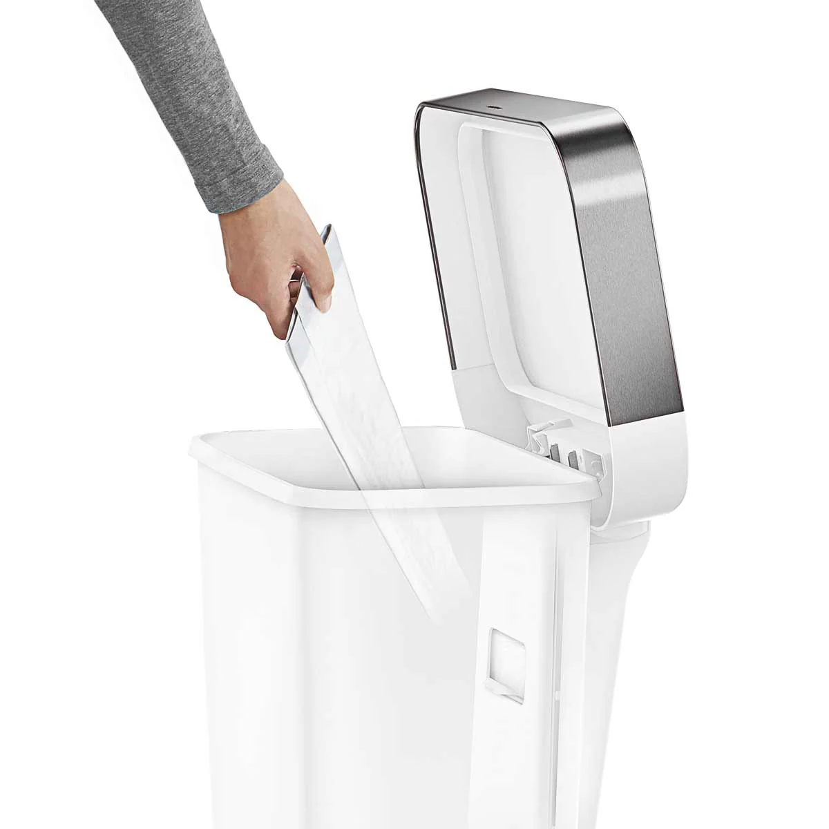 45 Litre, Rectangular Pedal Bin With Liner Pocket - Image 10