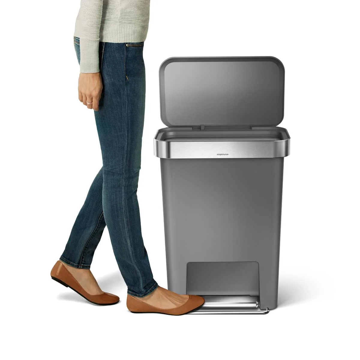 45 Litre, Rectangular Pedal Bin With Liner Pocket - Image 14