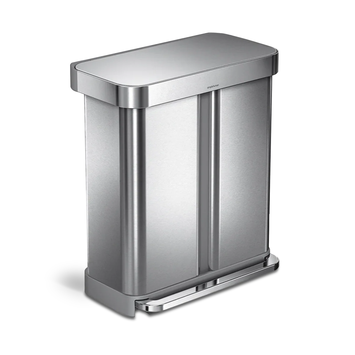 58L dual compartment rectangular sensor can with voice and motion control