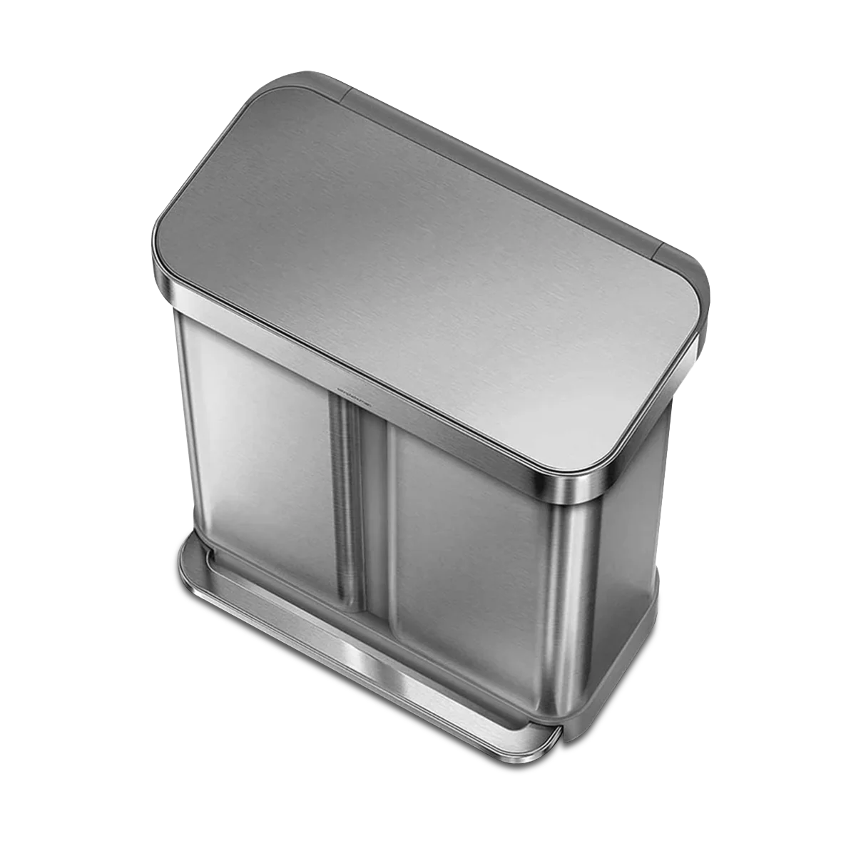 58L dual compartment rectangular sensor can with voice and motion control - Image 3
