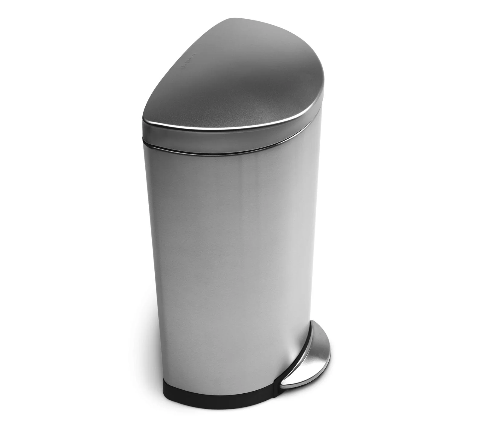 30L semi-round steel step trash can - Image 2