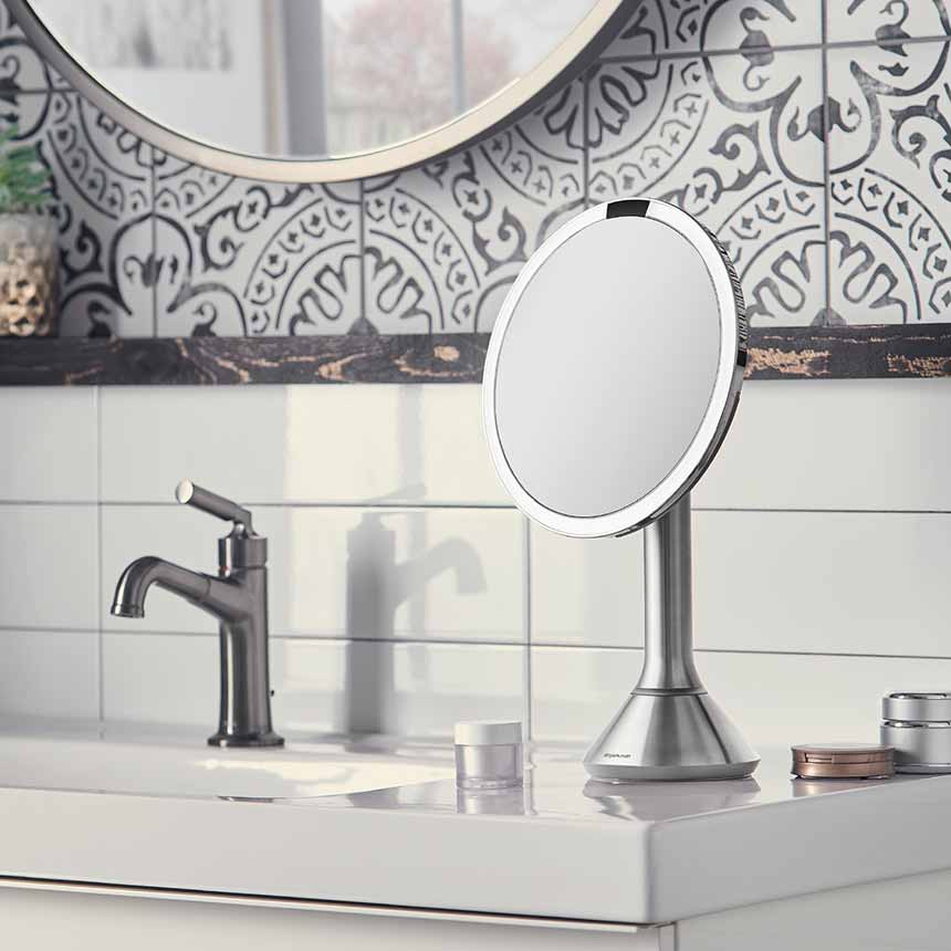 sensor mirror with touch-control brightness with 10x detail mirror - Image 6