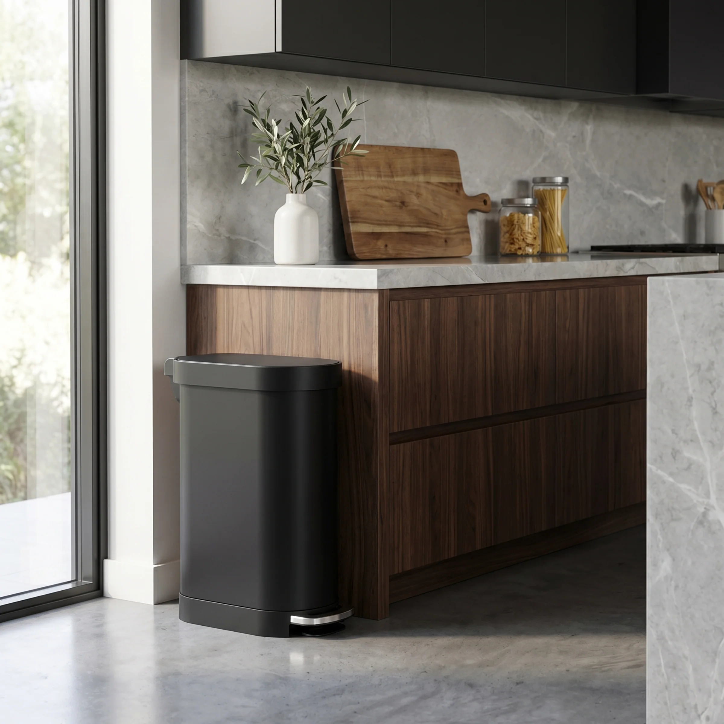 45 Litre, Slim Pedal Bin With Liner Rim - Image 11