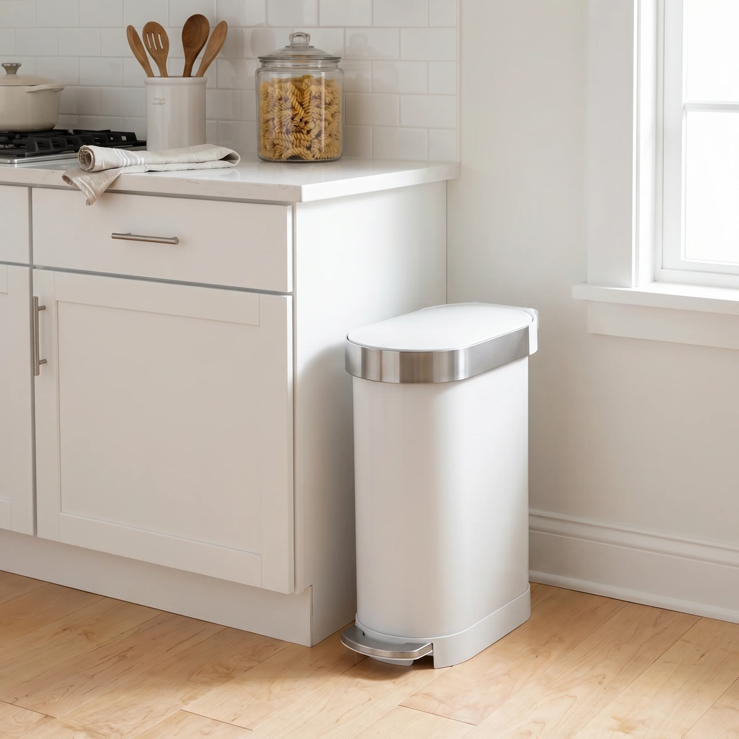 45 Litre, Slim Pedal Bin With Liner Rim - Image 13