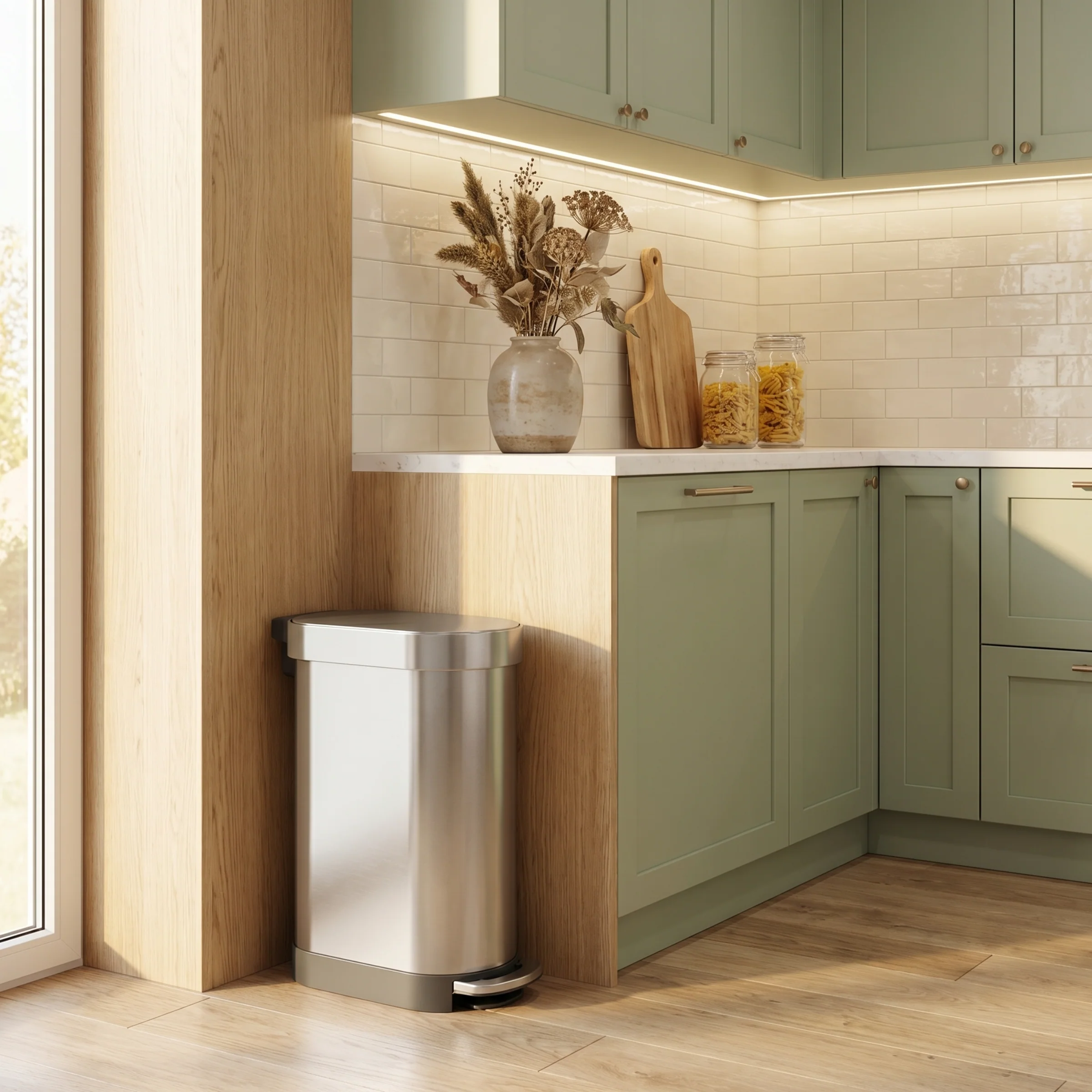 45 Litre, Slim Pedal Bin With Liner Rim - Image 5