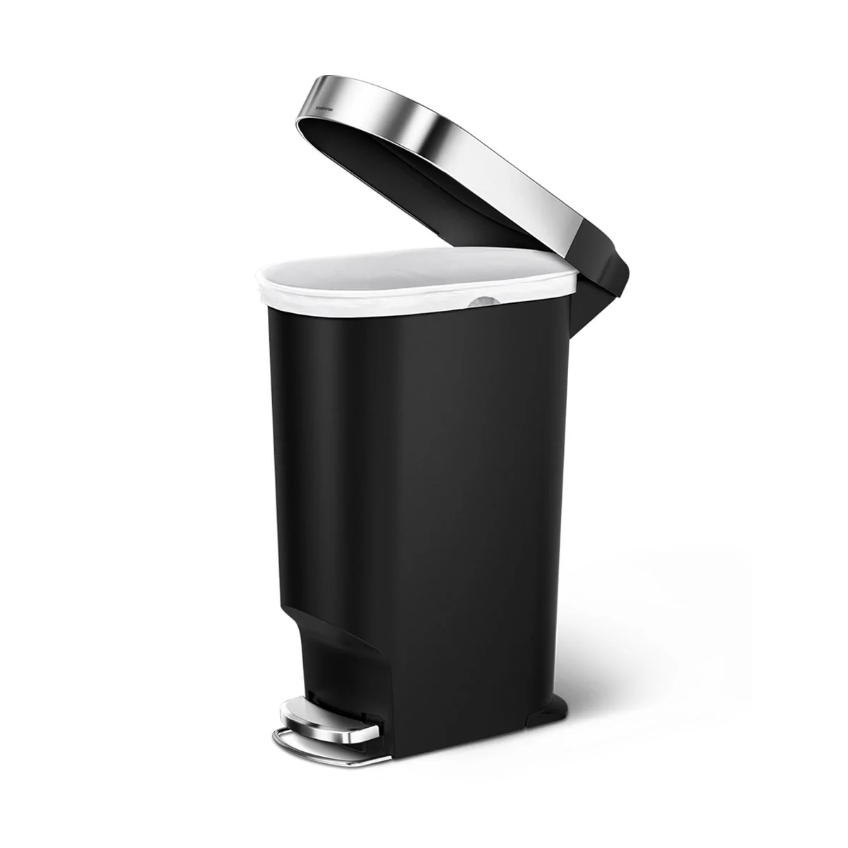 40 Litre Slim Pedal Bin With Liner Rim - Image 3
