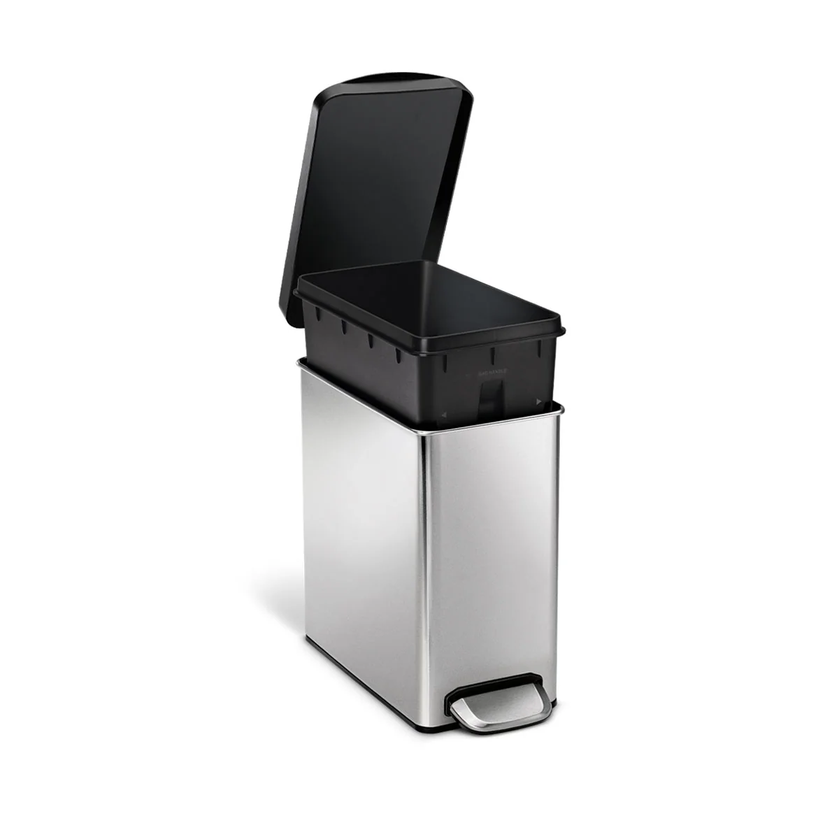10L Profile Stainless Steel Pedal Bin - Image 6