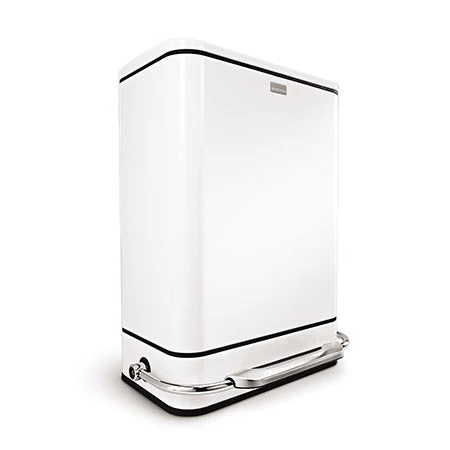 38L steel bar step trash can