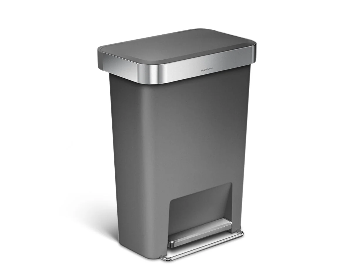 studio 45 litre, rectangular plastic step can with liner pocket - Image 2
