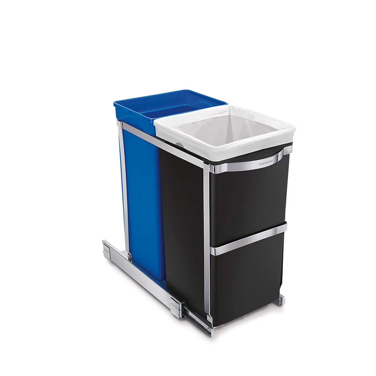 35L Dual Compartment Under Counter Pull-Out Can - Image 5